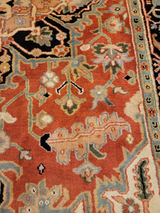 Hand Knotted Indian Heriz Rug (6'1" x 9'6")