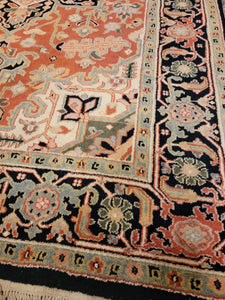 Hand Knotted Indian Heriz Rug (6'1" x 9'6")